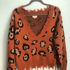 Animal print sweater